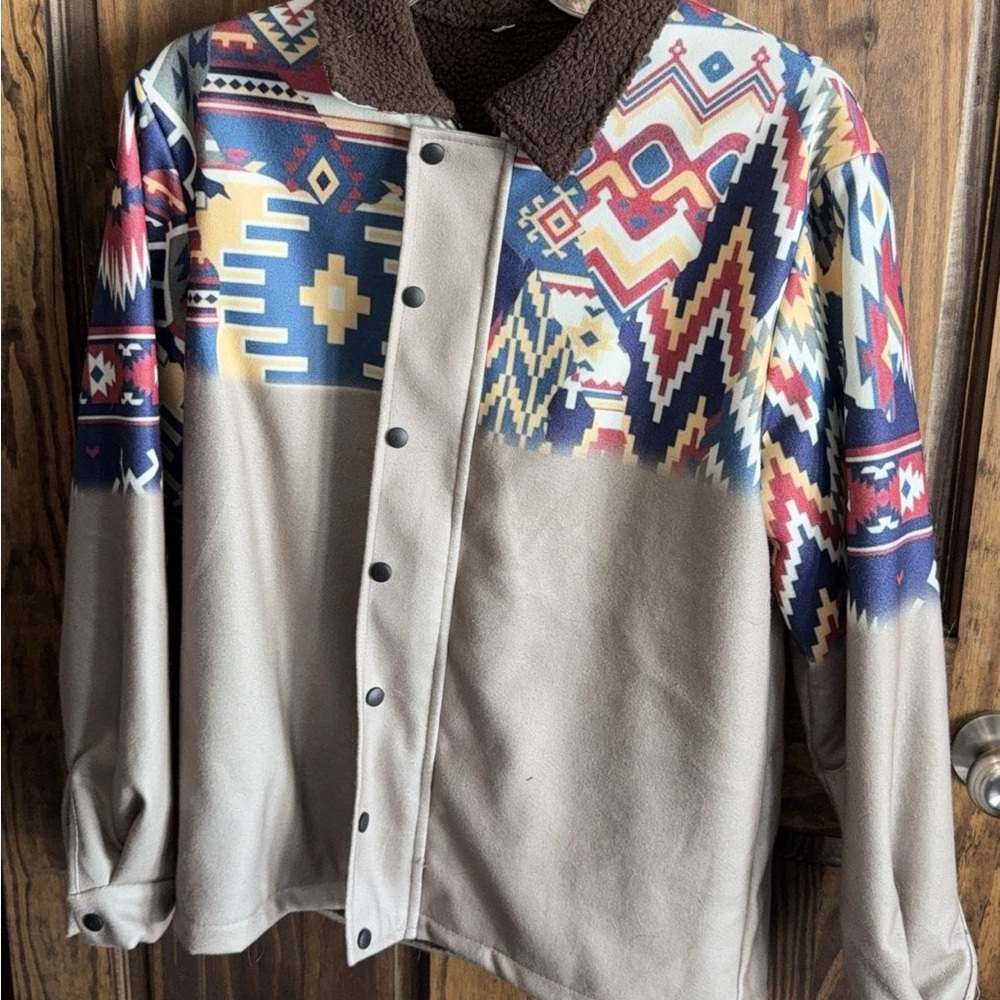 Men’s Aztec Sherpa Jacket